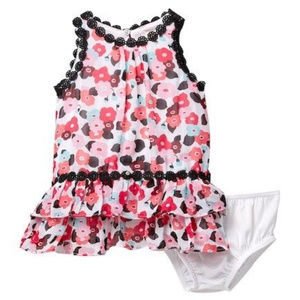 NWT Kate Spade $48 Blooming Floral Dress, 12 Mos.